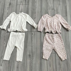 Girls Baby Gap matching sets (6-12 mo)